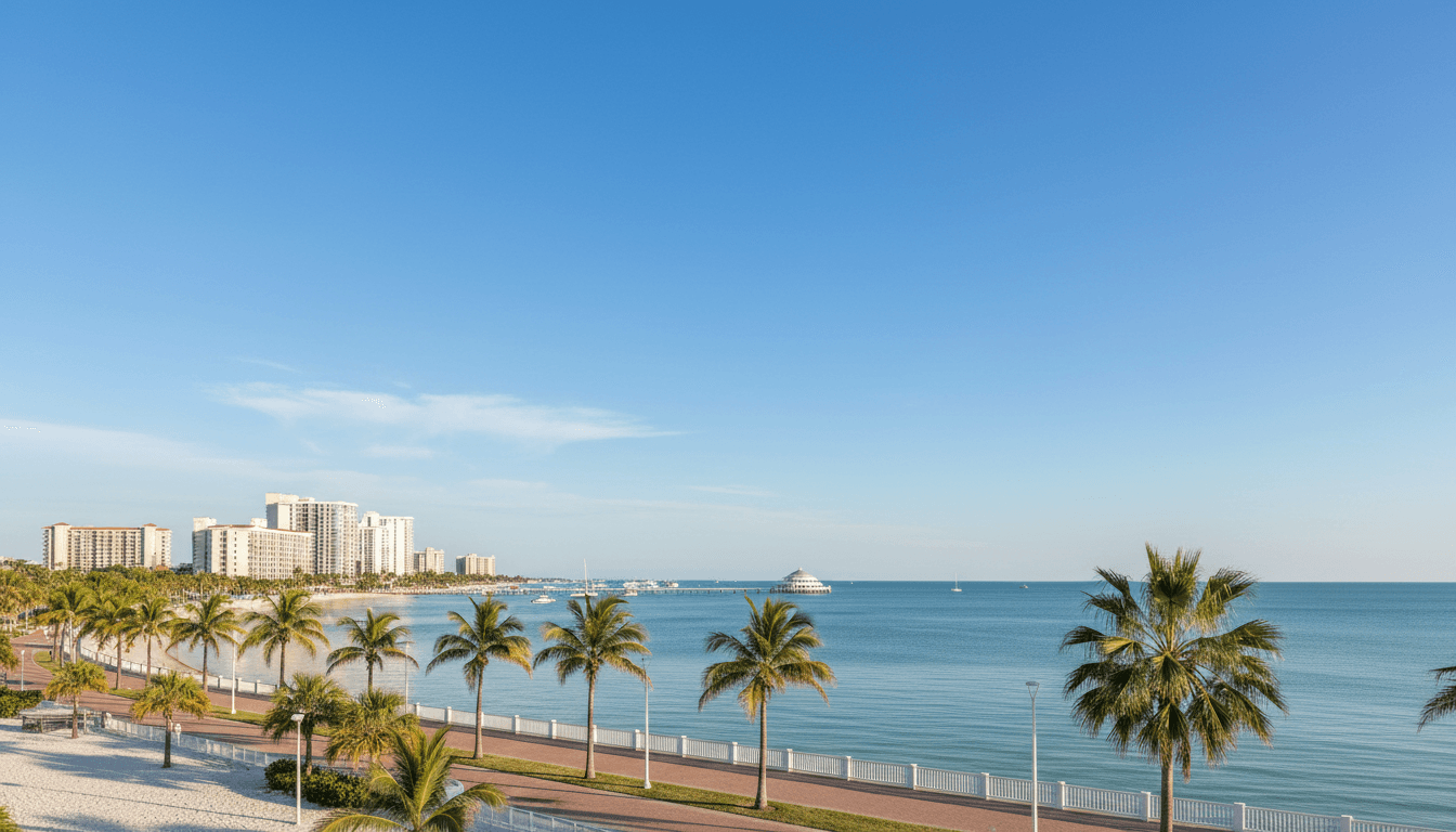 Clearwater Florida waterfront scenic view